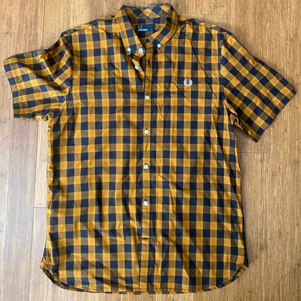 Fred Perry Short Sleeve Check Pocket Shirt